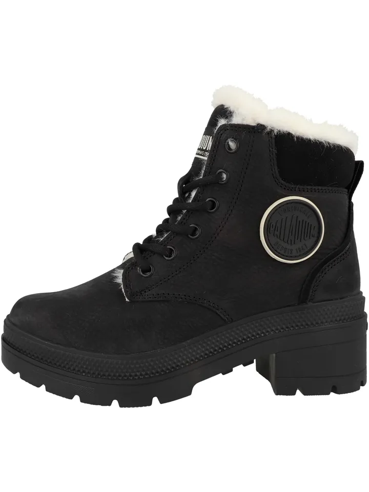 Palladium Botas con cordones 'Pallarise' negro