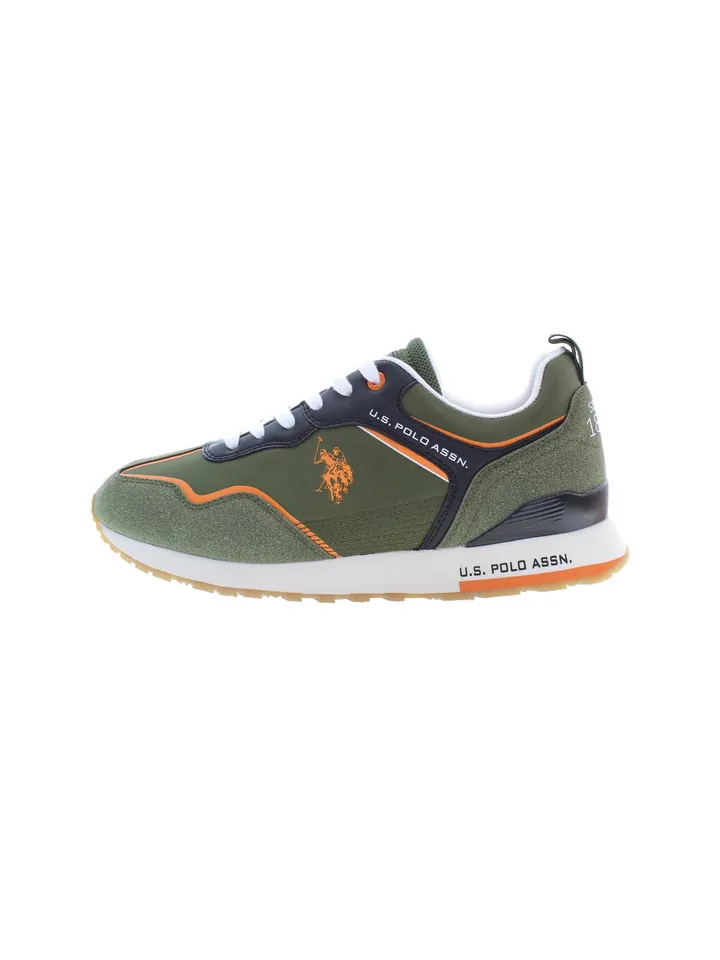 U.S. POLO ASSN. Zapatillas deportivas bajas 'Tabry' oliva / naranja / blanco