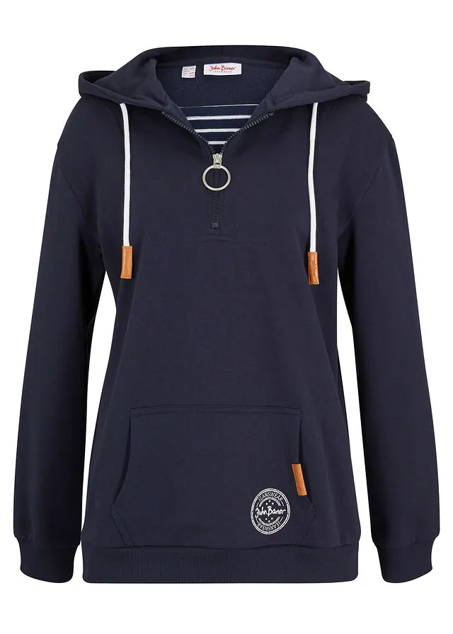 Sudadera con capucha de mezcla de algodón