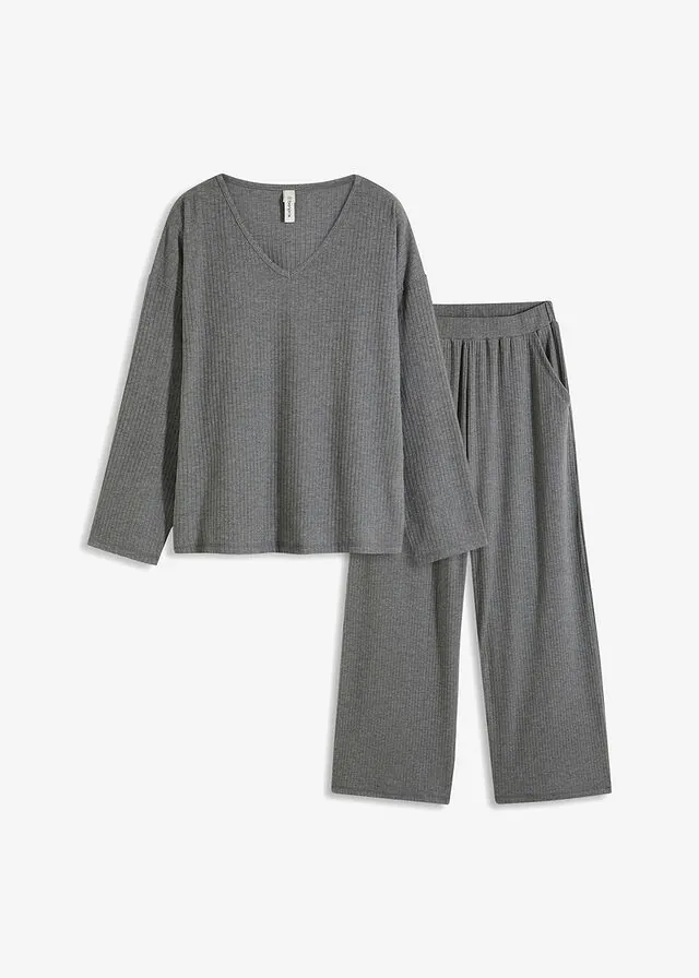 Pijama de canalé suave