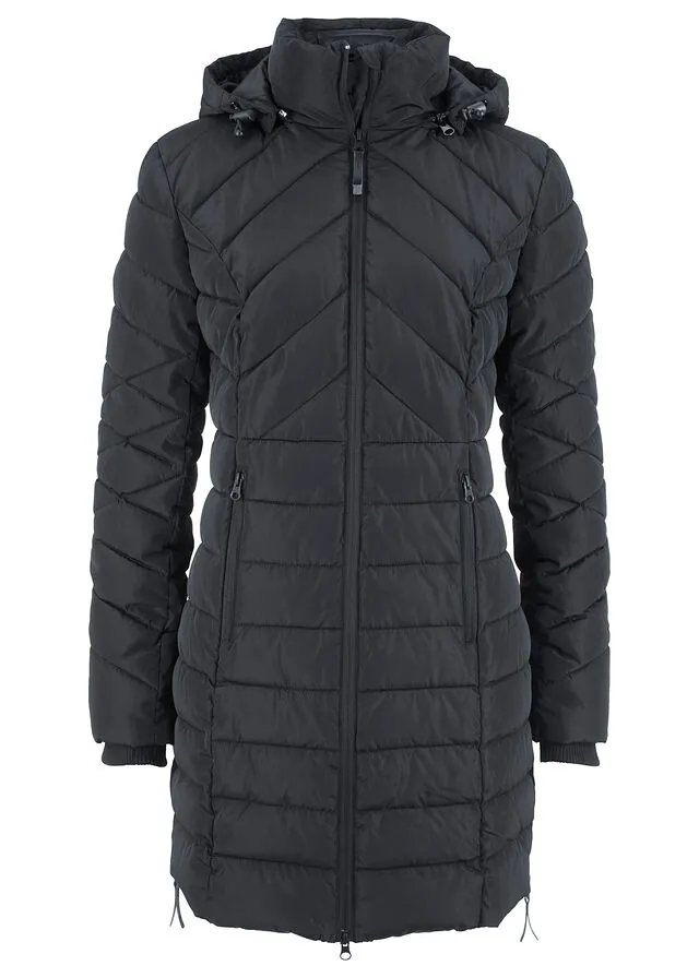 Chaqueta larga acolchada con relleno