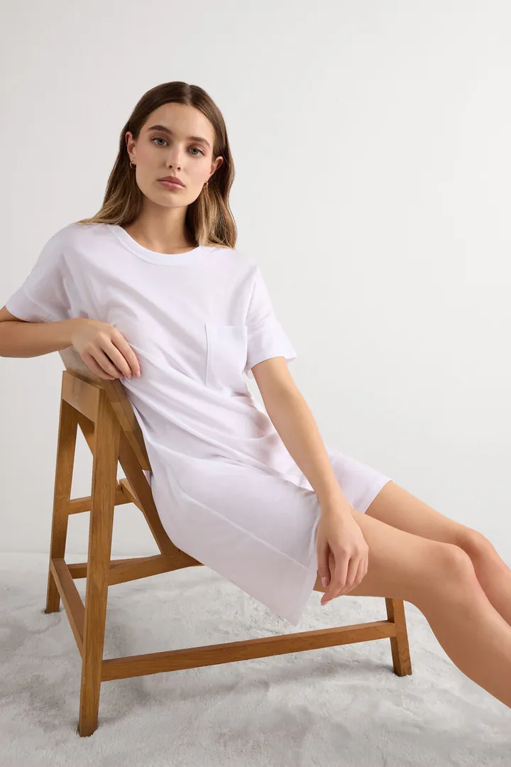 Intimissimi Camisón de Algodón Ultrafresh Mujer Azul Tamaño L