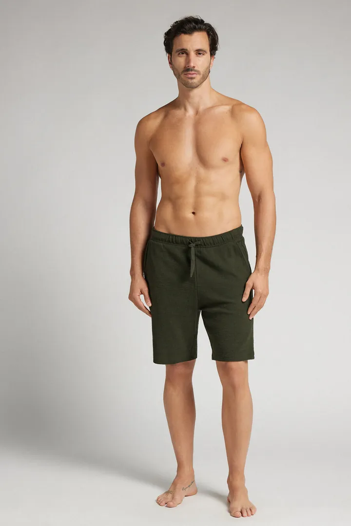 Intimissimi Pantalones Cortos de Punto Hombre Azul Tamaño L