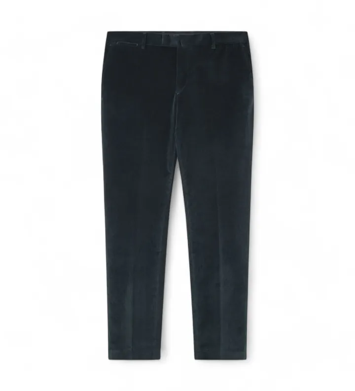 Hackett London para hombre. HM470545 Pantalón Stretch Cord verde (36/32), Casual, Algodón
