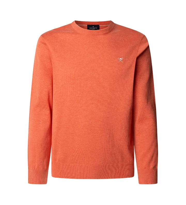 Hackett London para hombre. HM703312 Jersey en tejido de algodón y seda coral (3XL), Casual