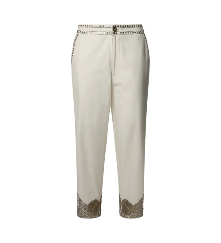 Pepe Jeans para mujer. PL211835 Pantalón Jayden Blanco (L), Casual, Algodón
