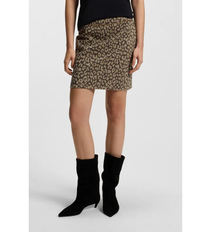 BOSS para mujer. 50545996 Falda Vasola beige (34), Casual, Algodón