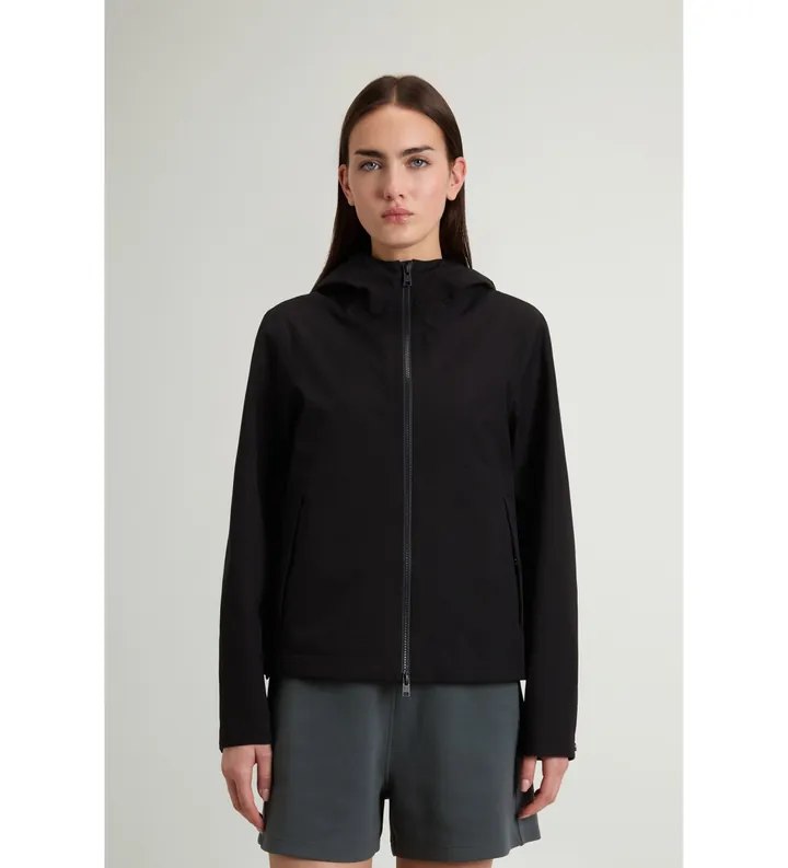 Woolrich para mujer. CFWWOU1139FRUT3342 Chaqueta de Light Stretch negro (L), Casual, Poliéster