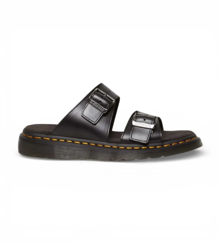 Dr Martens para mujer. 31570001 Sandalias de Piel Josef negro (36), Plano, Ninguno, Casual