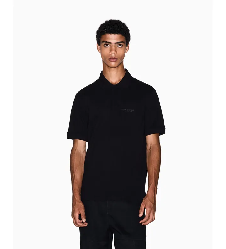 A|X Armani Exchange para hombre. XM001286AF10366UC001 Polo Regular negro (L), Algodón, Manga corta