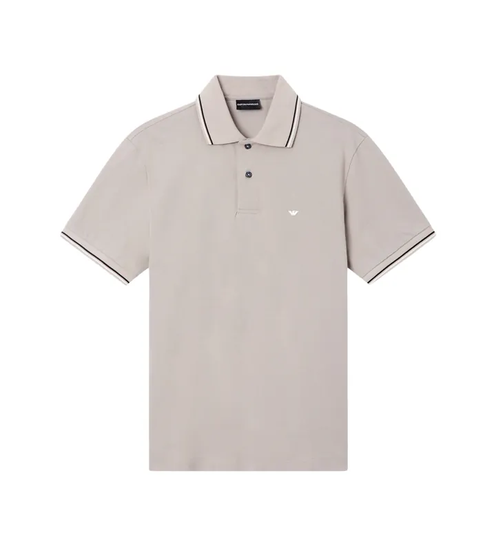 Emporio Armani para hombre. EM004607_AF23090 Polo de Algodón beige (3XL), Casual, Manga corta