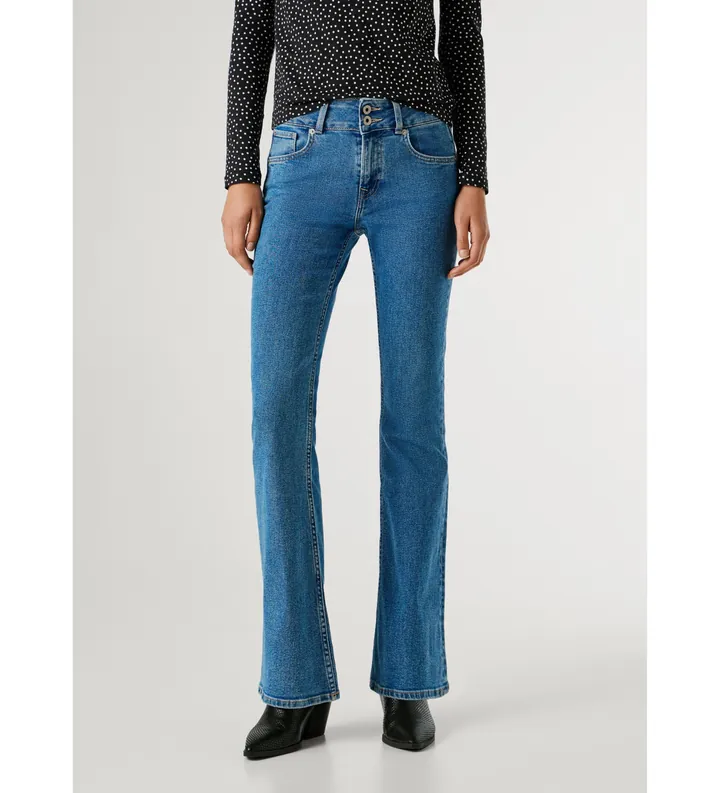 Pepe Jeans para mujer. PL20487753SA Jeans Flare Venus azul (25/32), Casual, Algodón, Denim