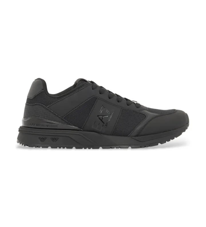 EA7 unisex. 7X000656_AF13550 Zapatillas Black&White Evo negro (36 2/3), Plano, Cordones, Casual