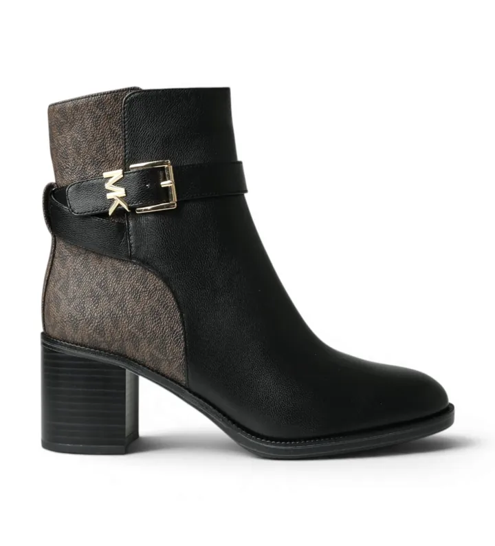 Michael Kors para mujer. 40T6RCME6L Botines de Piel con tacón Rachel negro (36), 3 a 5cm, Cremallera, Casual, Clásico