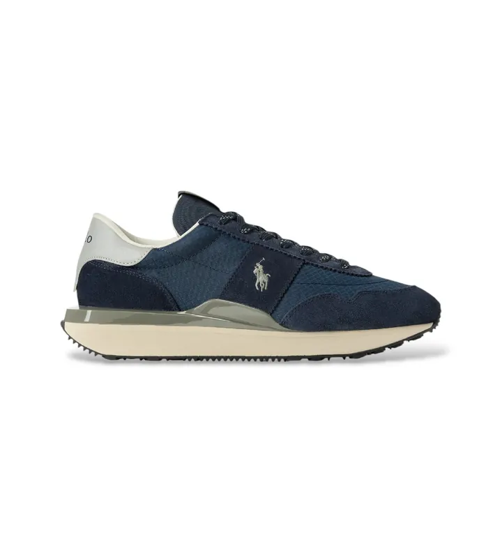 Polo Ralph Lauren para hombre. 809965081002 Zapatillas de Ante Train 89 oxford marino (40), Piel, Plano, Cordones, Deportivo