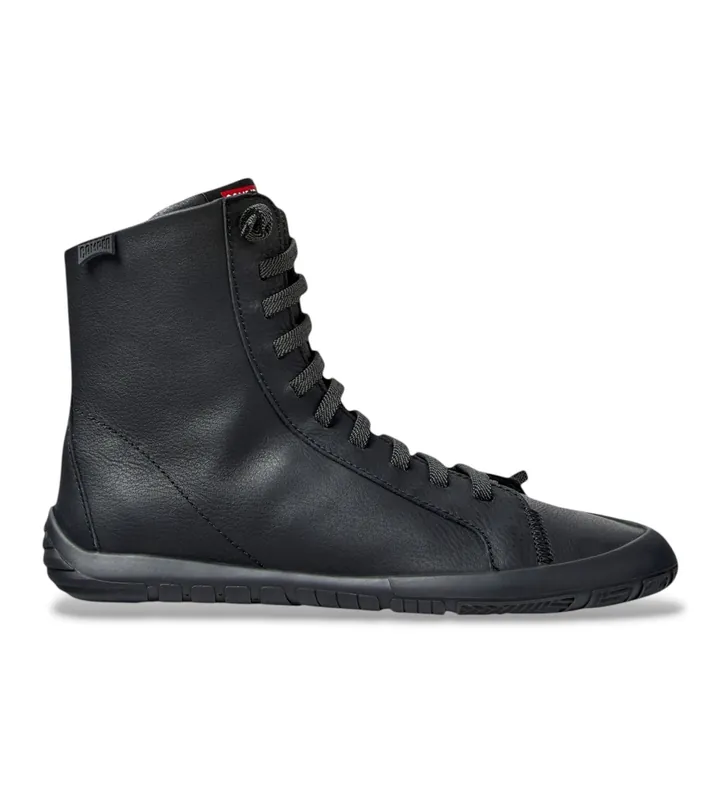 Camper para mujer. K400861-001 Botines de piel Peu Path+ negro (36), Plano, Cordones, Casual