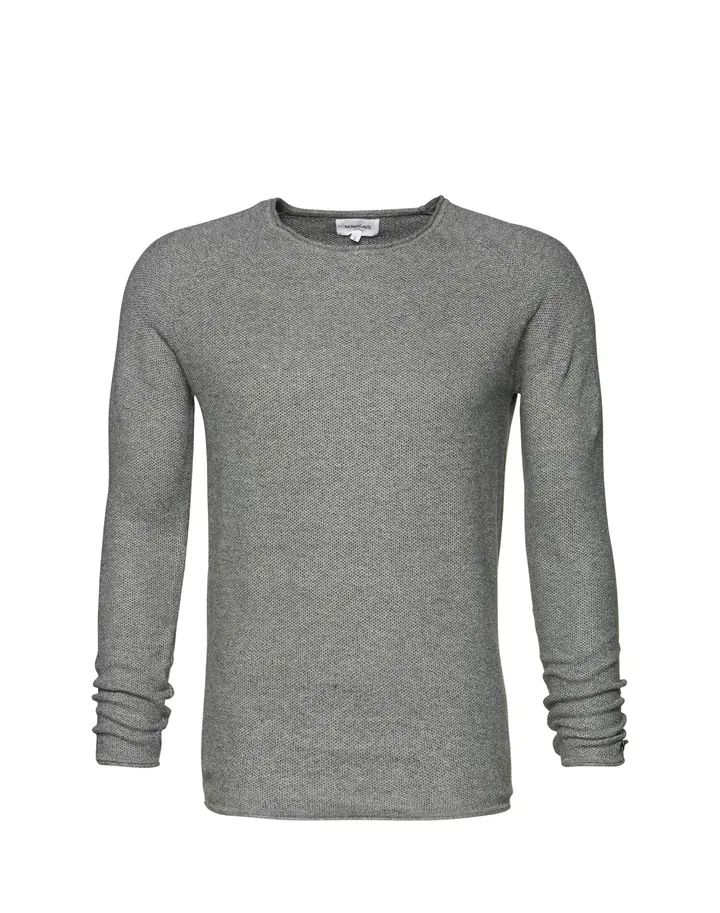 NOWADAYS Jersey 'Honeycomb' gris moteado