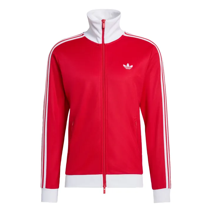 ADIDAS ORIGINALS Sudadera con cremallera 'Classic'  rojo / blanco