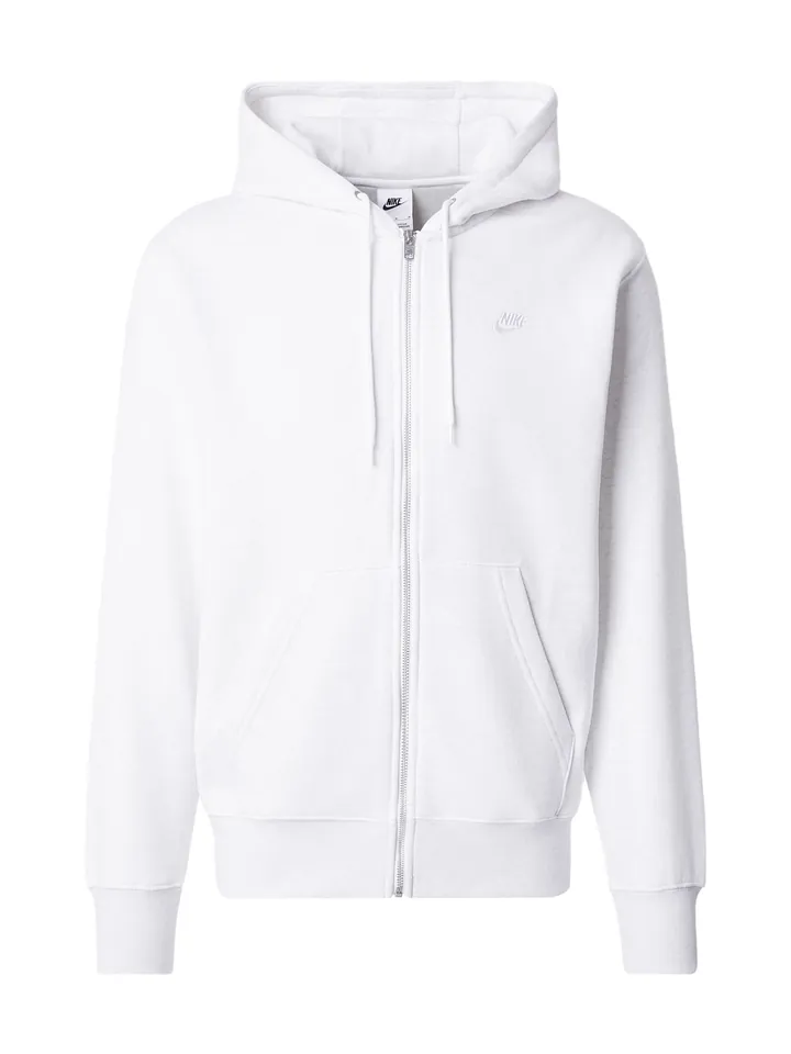 Nike Sportswear Sudadera con cremallera 'CLUB' ecru