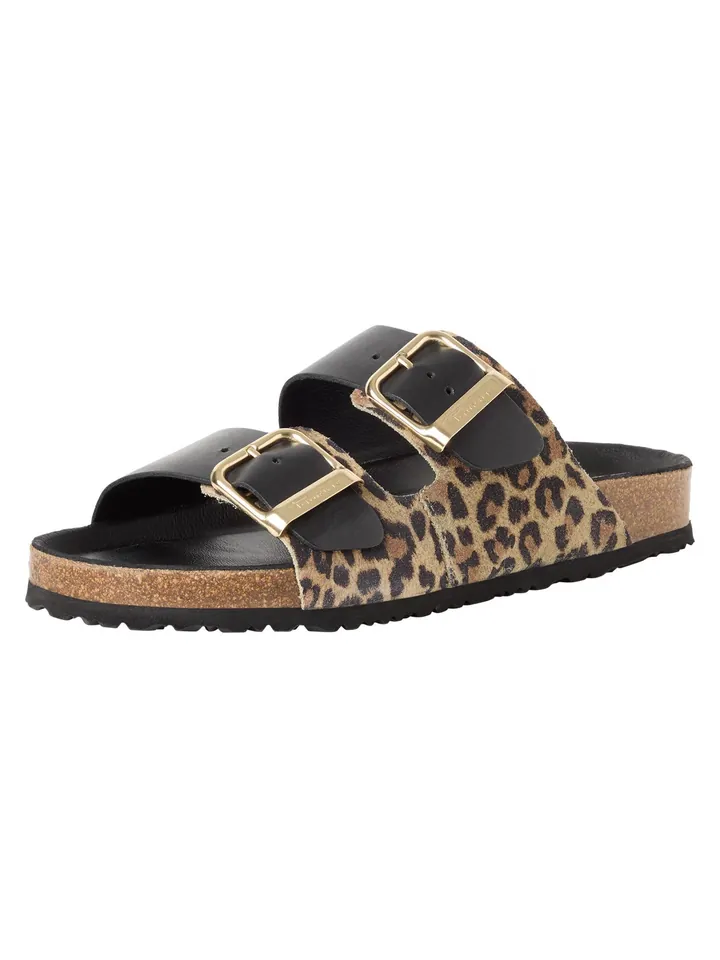 Tamaris Zapatos abiertos beige oscuro / negro