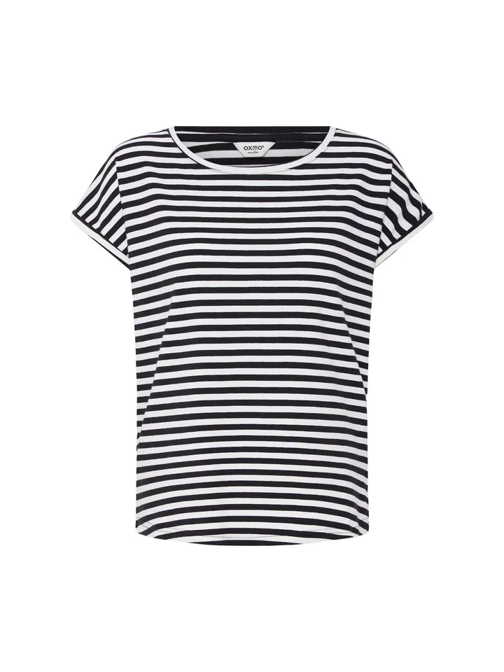 Oxmo Camiseta ' OXNPubby ' negro / blanco