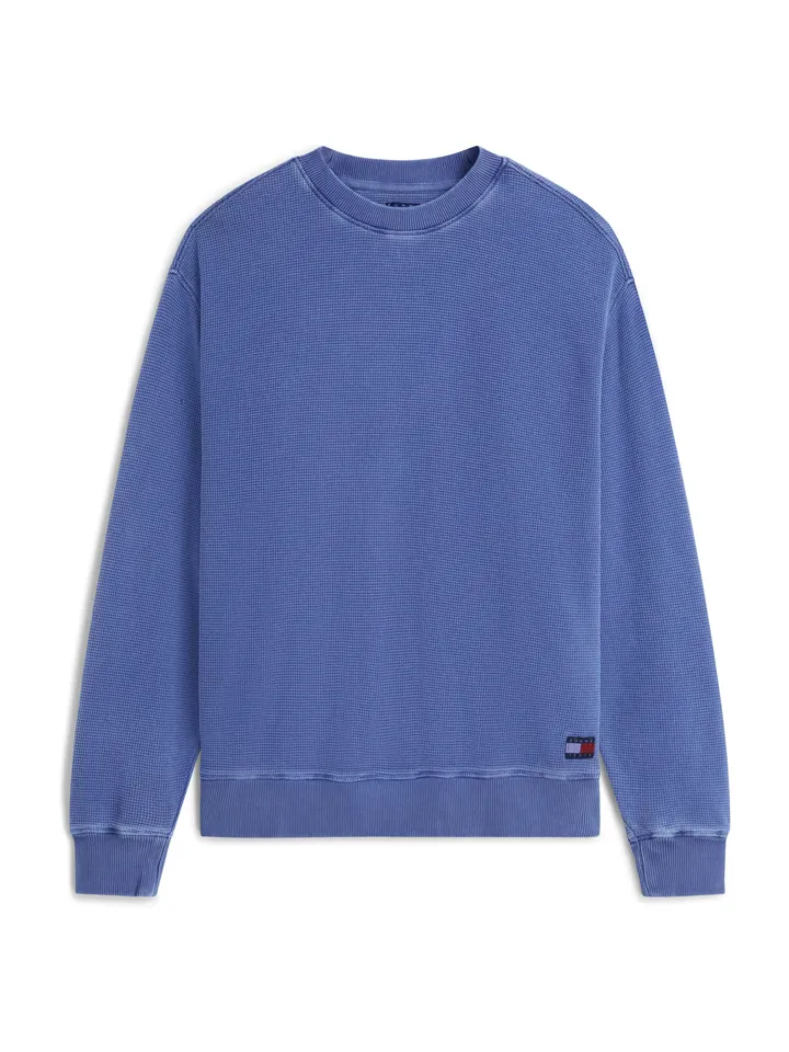 Tommy Jeans Sudadera 'Waffle Relaxed' zafiro
