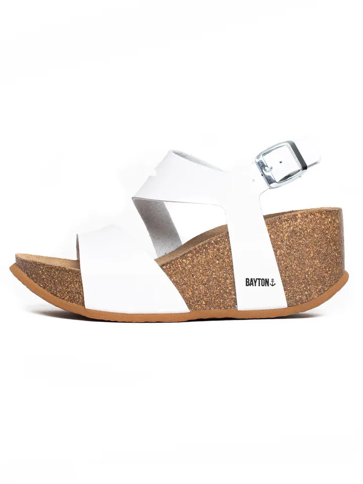 Bayton Sandalias 'Ibiza'  negro / blanco