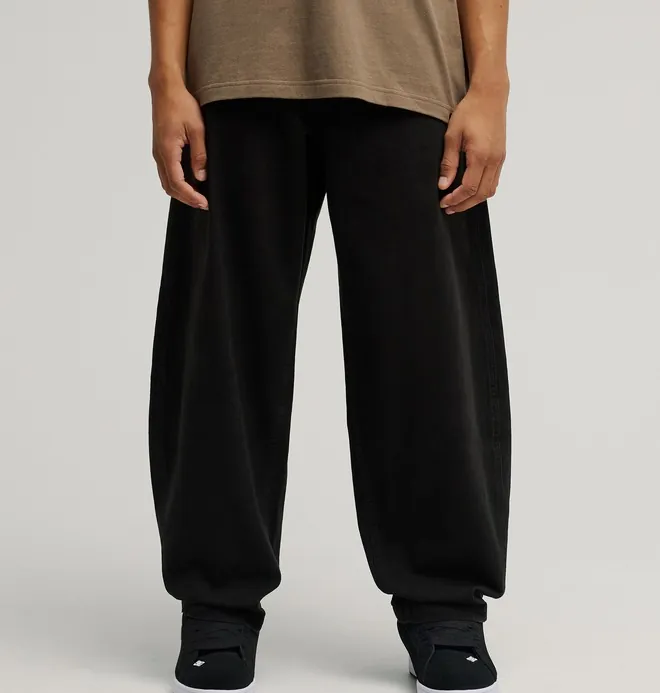 Barrel Canvas - Pantalones de corte barril Negro Hombre