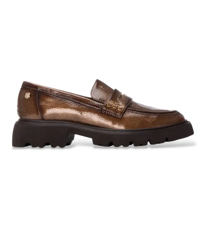 Carmela para mujer. 16255104-TAUPE Mocasines 162551 marrón (36), 3 a 5cm, Ninguno, Casual, Charol