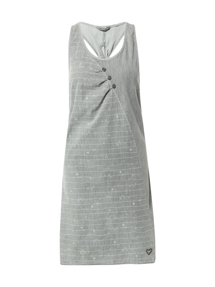 alife & kickin Vestido 'CameronAK' gris denim / blanco