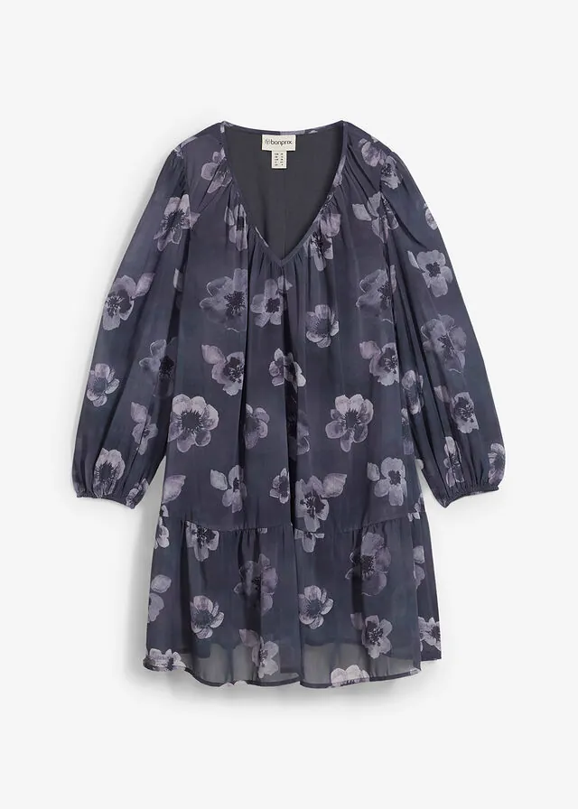 Vestido corto de gasa