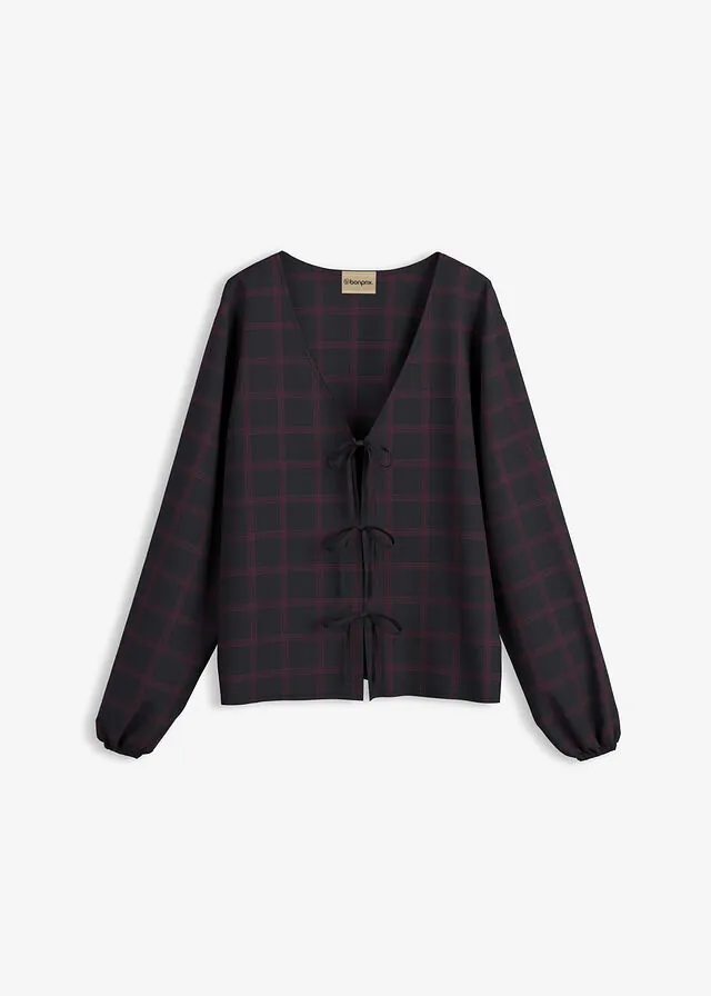Blusa ancha de viscosa suave