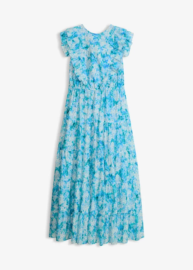 Vestido largo de algodón puro
