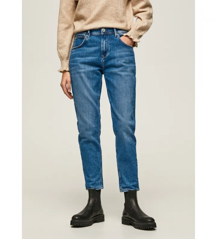 Pepe Jeans para mujer. PL204176VS3 Jeans Violet azul (32/32), Casual, Algodón, Denim, Sostenible