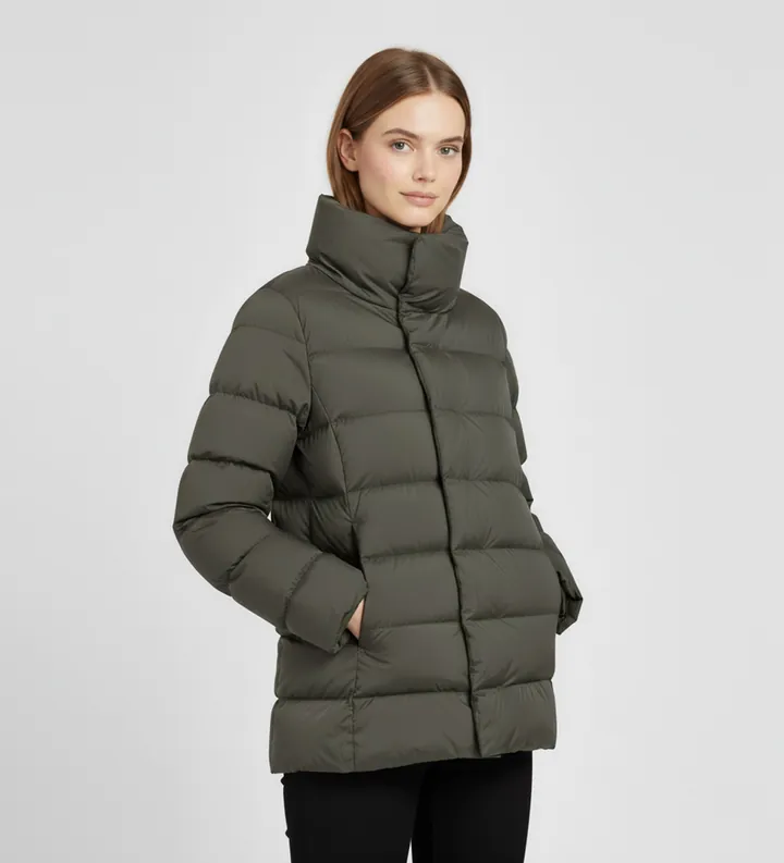 ECOALF para mujer. MCWGAJKMOORE0987W25-424 Abrigo Moore verde (M), Casual, Poliéster Reciclado, Sostenible