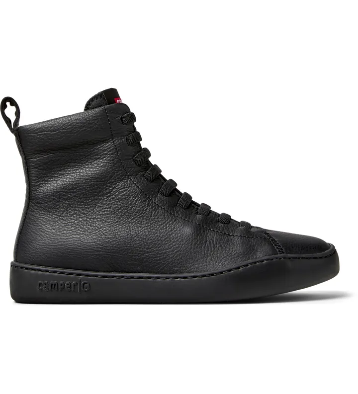 Camper para mujer. K400817-001 Botines de piel Peu Touring negro (36), Plano, Cordones, Casual