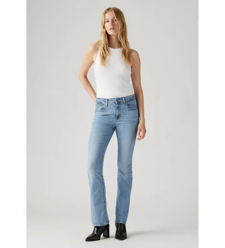 Levi's para mujer. 18759-0116 Jeans 725 Altos azul (25/30), Casual, Algodón, Denim