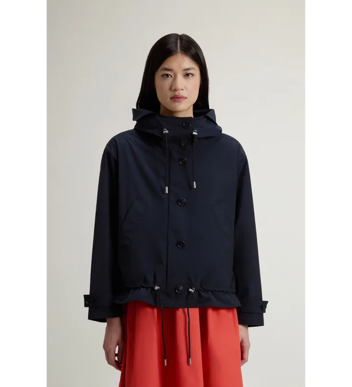 Woolrich para mujer. CFWWOU1177FRUT3128 Parka corta de Urban Touch marino (L), Casual, Poliéster