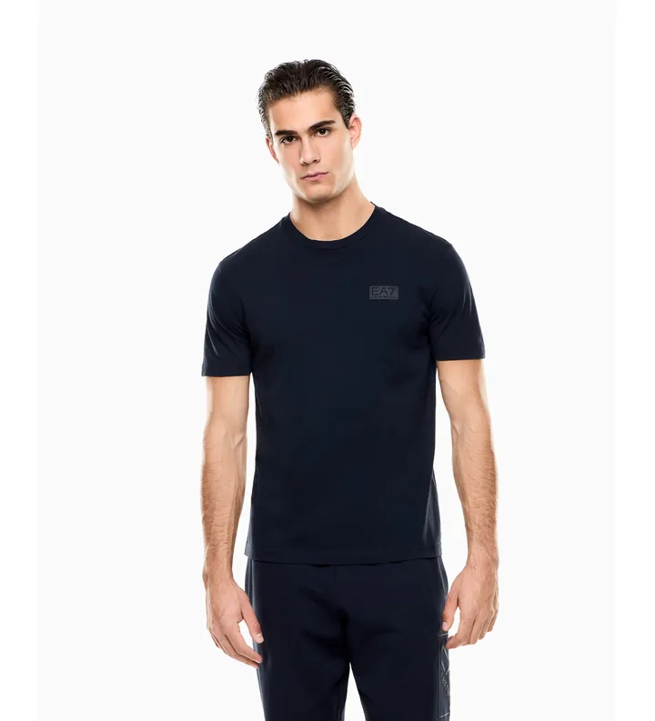EA7 para hombre. 7M001487_AF17789 Camiseta LOGO SERIES azul (3XL), Blanco, Casual, Algodón, Manga corta
