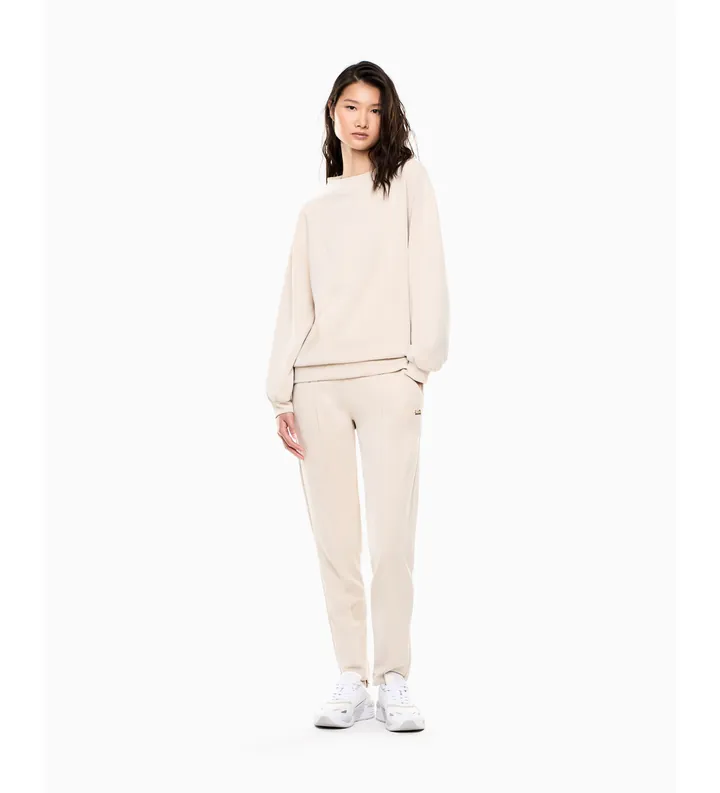 EA7 para mujer. 7W000194_AF12643 Conjunto Core Lady Relax Beige (S), Negro, Casual, Deportivo, Sportswear, Multideporte, Poliéster, Manga la