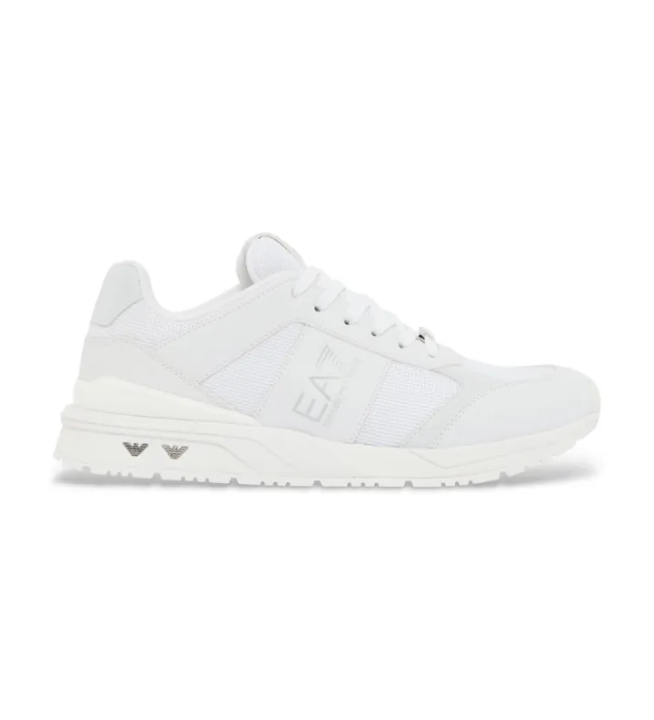 EA7 unisex. 7X000656_AF13550 Zapatillas Black&White Evo blanco (35 1/3), Plano, Cordones, Casual, Sintético