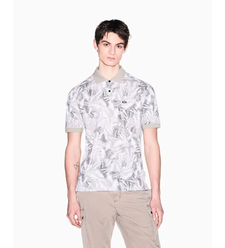 A|X Armani Exchange para hombre. XM002355AF10366F1146 Polo Classic beige (L), Casual, Algodón, Manga corta