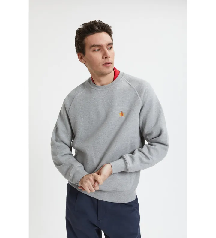 Baracuta para hombre. BRFEL0045UT2768 Sudadera Logo gris (L), Casual, Algodón