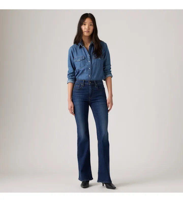Levi's para mujer. A3410-0202 Jeans 726 HR flare azul oscuro (24/30), Casual, Algodón, Denim