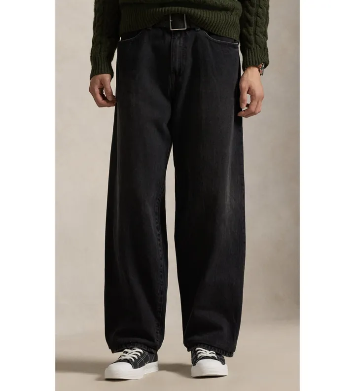 Polo Ralph Lauren para hombre. 710P04304001 Jeans Rivington Relaxed negro (40/32), Casual, Algodón, Denim