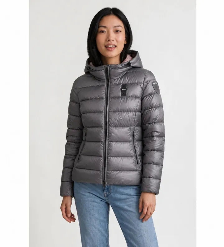 Blauer para mujer. 26WBLDC02070 Chaqueta acolchada Caroll gris (L), Casual, Poliamida