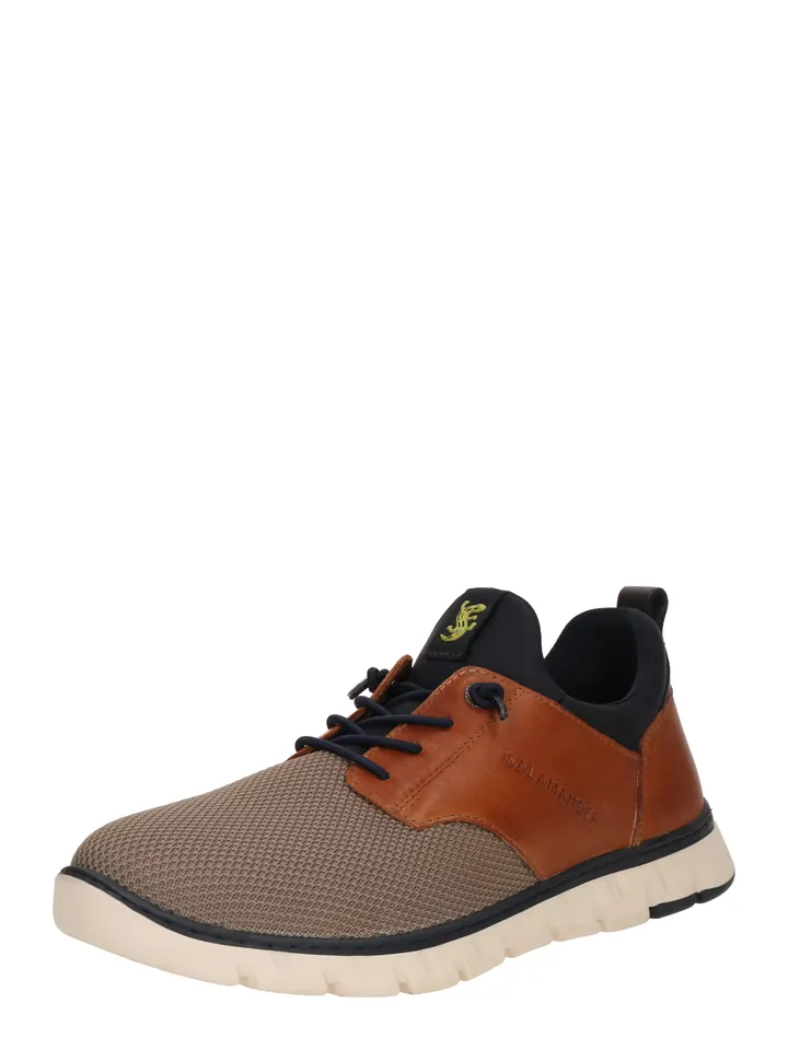 SALAMANDER Zapatillas deportivas bajas beige oscuro / azul oscuro / cognac