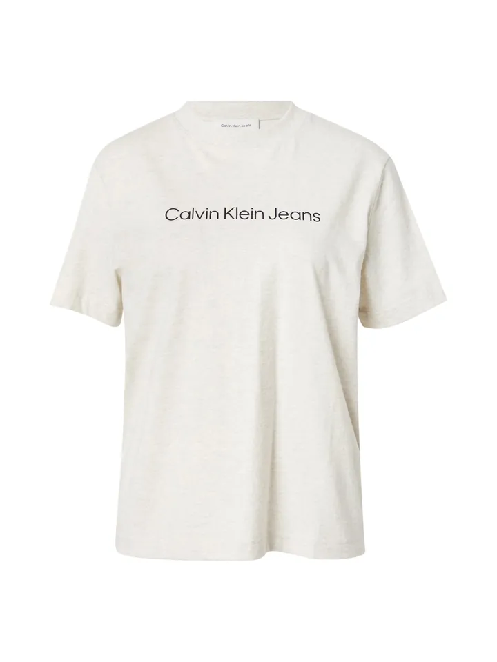 Calvin Klein Jeans Camiseta 'CLASSIC' greige / negro
