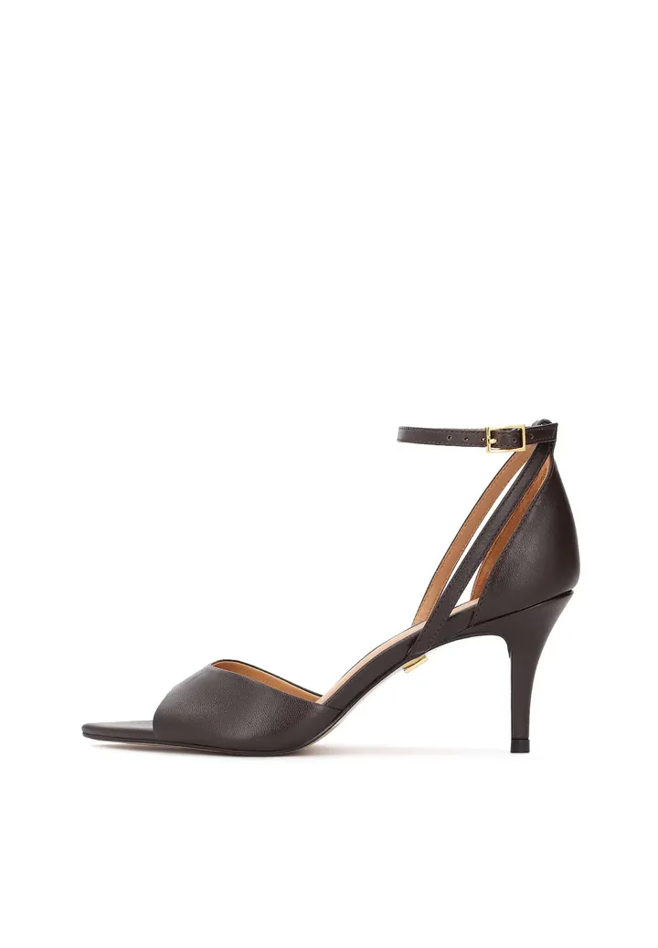 Kazar Sandalias con hebilla marrón oscuro
