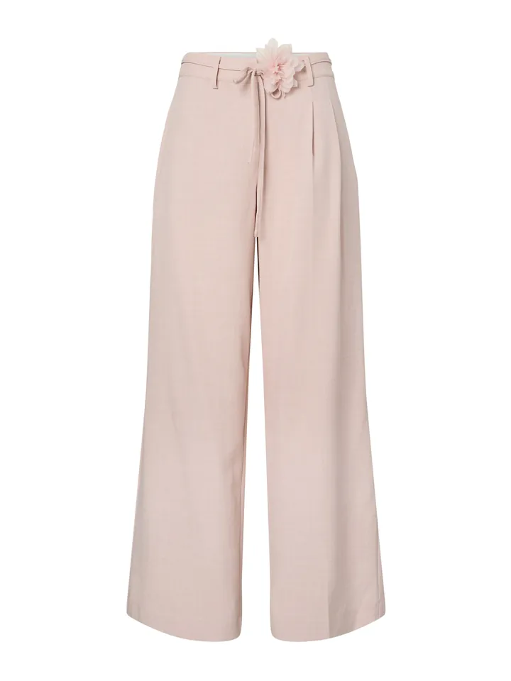 YAS Pantalón plisado 'YASMIMI'  talco